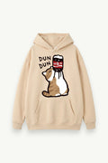 Cartoon Cat Graphic Hoodie