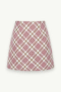 Plaid High-Waist A-Line Mini Skirt