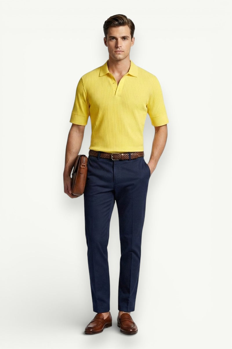 Korean V-Neck Short-Sleeve Shirt