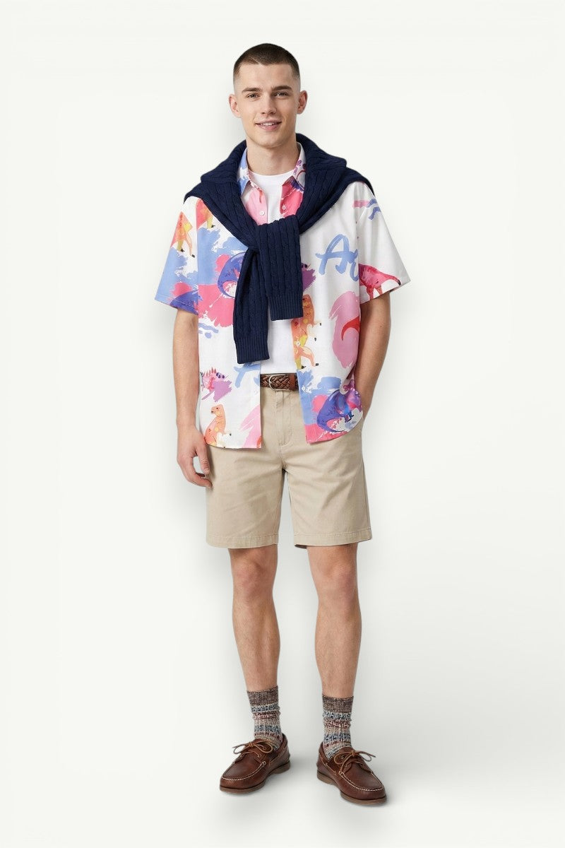 Dinosaur Print Casual Shirt