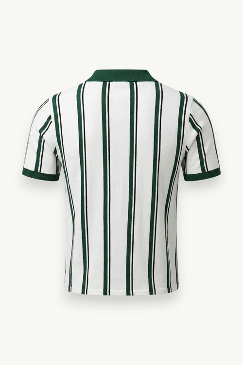 Contrast Collar Polo Shirt