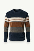 Striped Chenille Knit Sweater