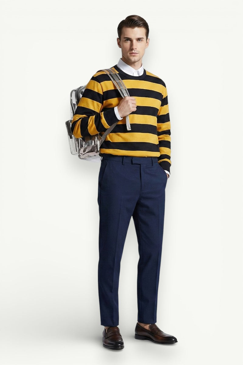 Heavyweight Striped Long-Sleeve T-Shirt