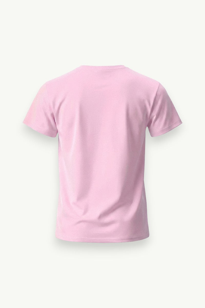 Pink Oversized Graphic Gym T-Shirt