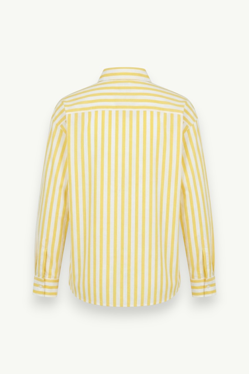 Striped Long-Sleeve Casual Shirt
