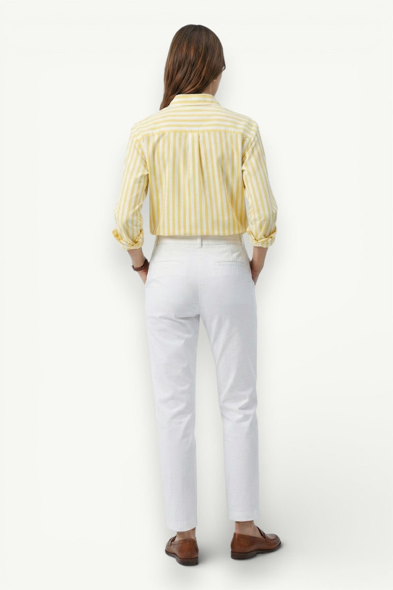 Striped Long-Sleeve Casual Shirt