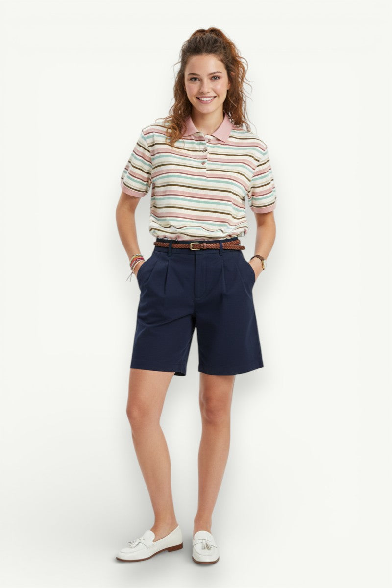 Retro Knit Polo T-Shirt