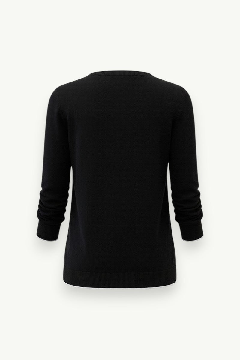 Printed Long-Sleeve Casual T-Shirt