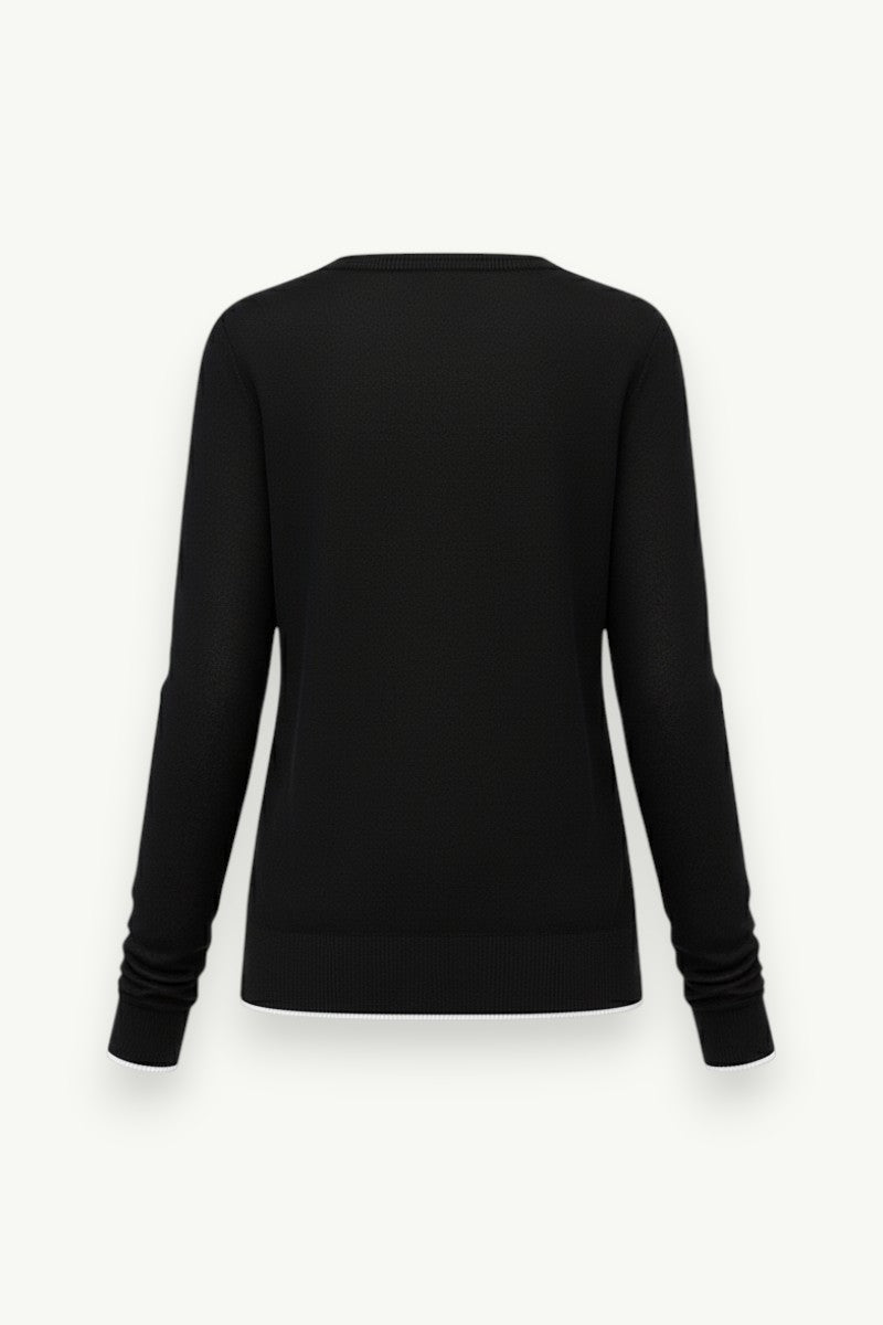 Printed Long-Sleeve Casual T-Shirt