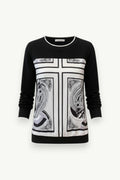 Printed Long-Sleeve Casual T-Shirt