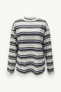 Contrast Long-Sleeve Streetwear Top