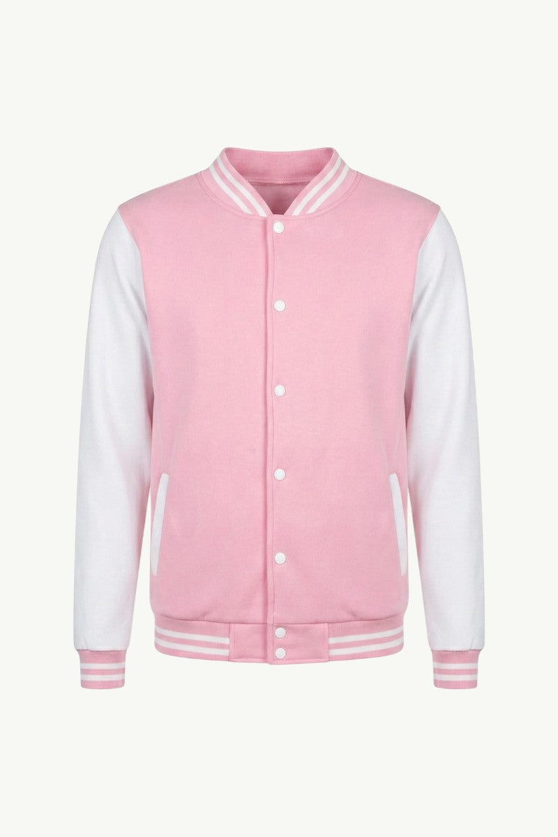 Two-Tone Baseball Bomber Jacket