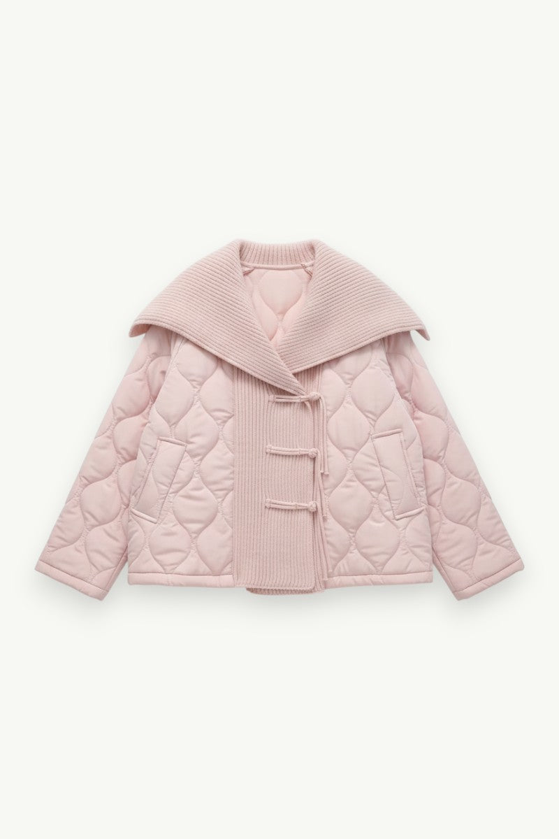 Knit Shawl-Collar Cardigan Jacket