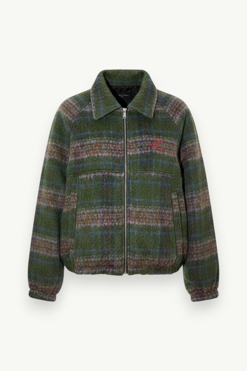 Indie Plaid Quilted Oversized Jacket
