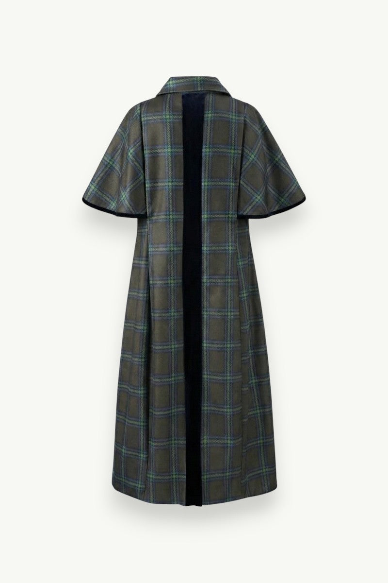 Retro Double-Breasted Cloak Coat