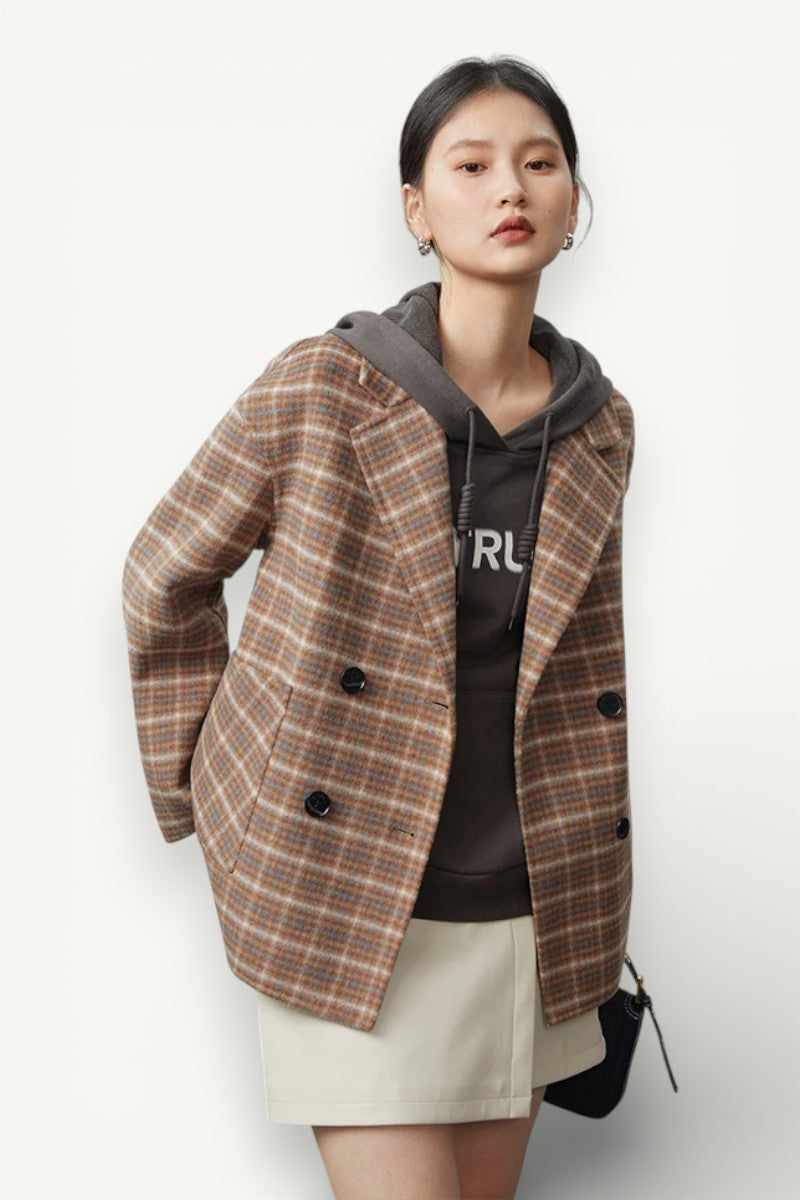 Double-Breasted Wool Coat