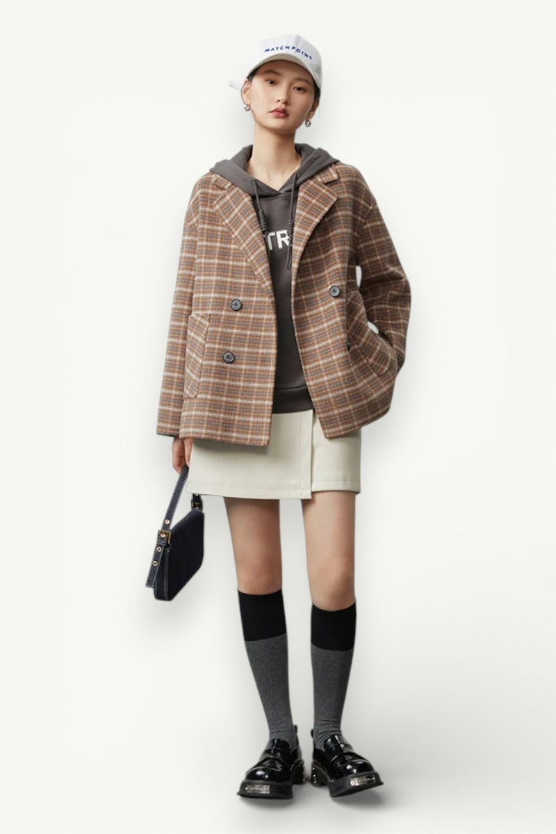 Double-Breasted Wool Coat
