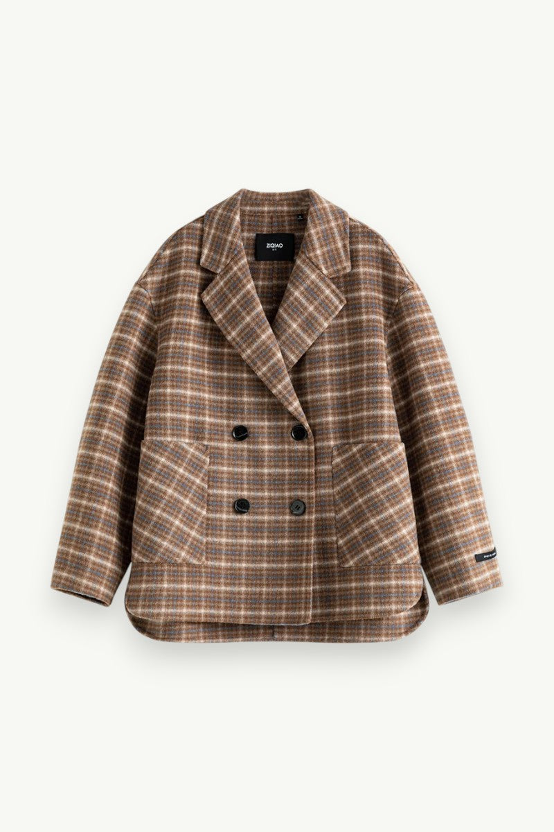 Double-Breasted Wool Coat