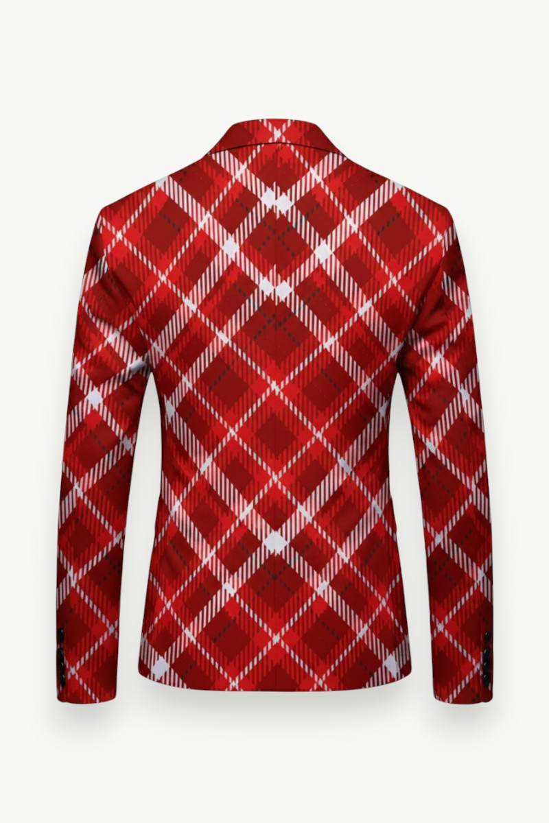 Snowflake Printed Party Blazer