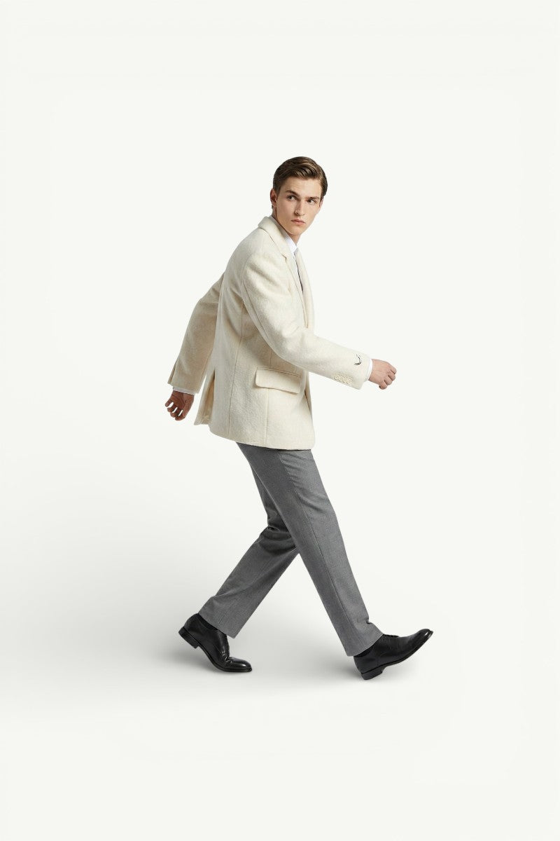 Chic Lapel Woolen Jacket