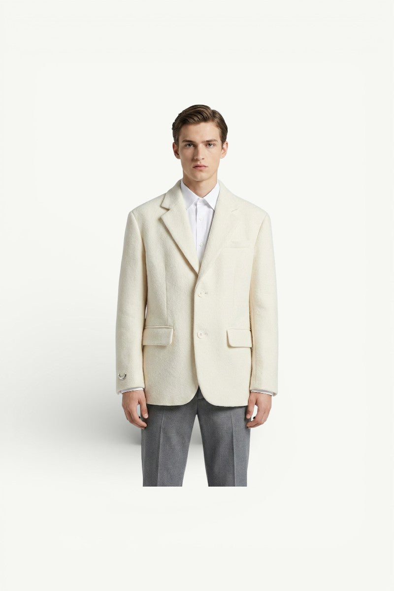 Chic Lapel Woolen Jacket