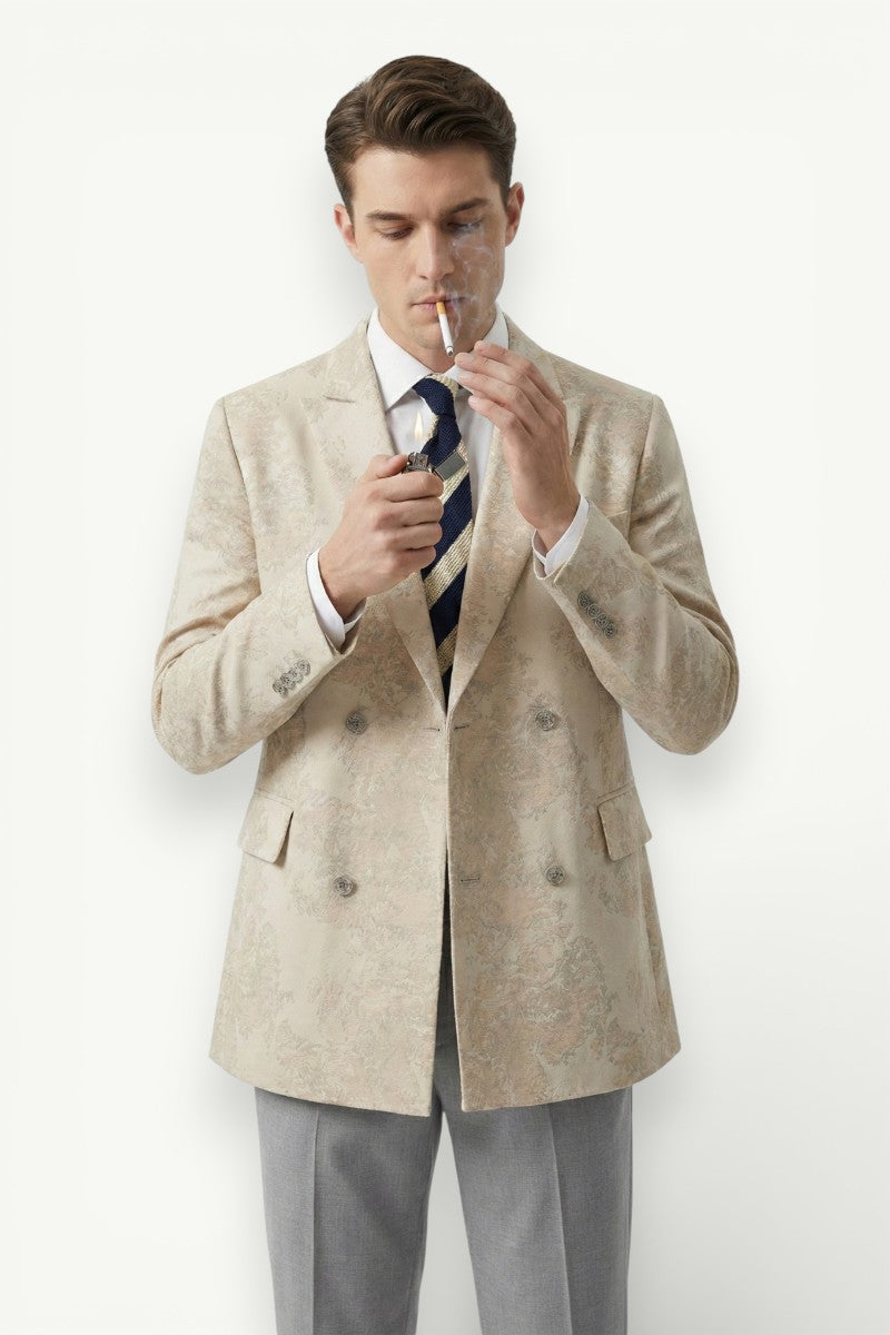 Double-Breasted Casual Blazer