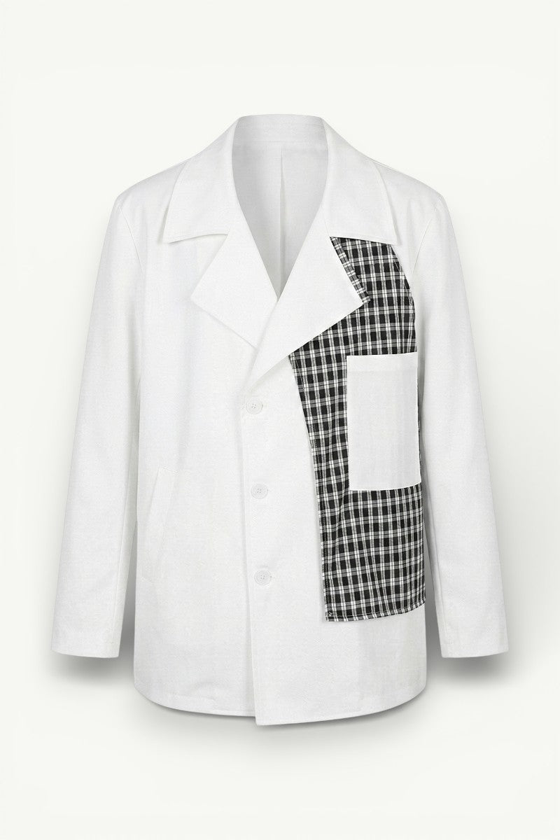 Plaid Patchwork Elegant Blazer