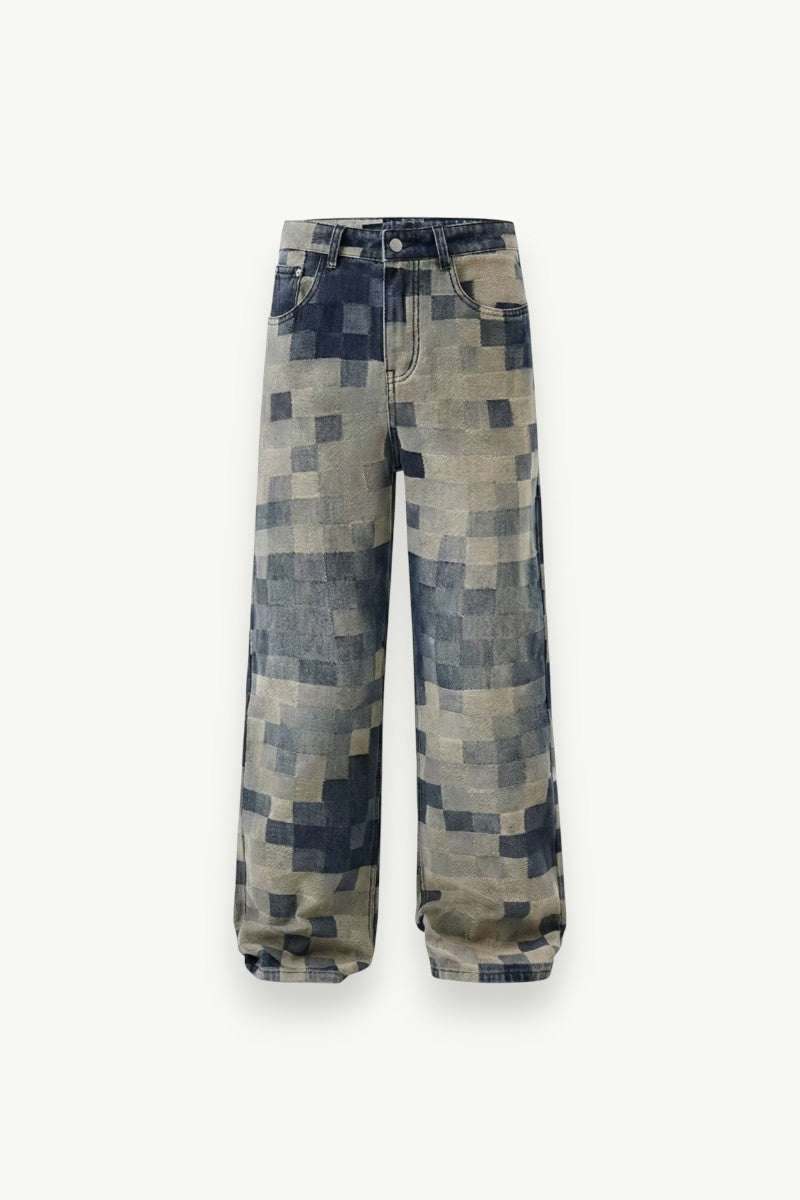 Mosaic Loose Straight Jeans