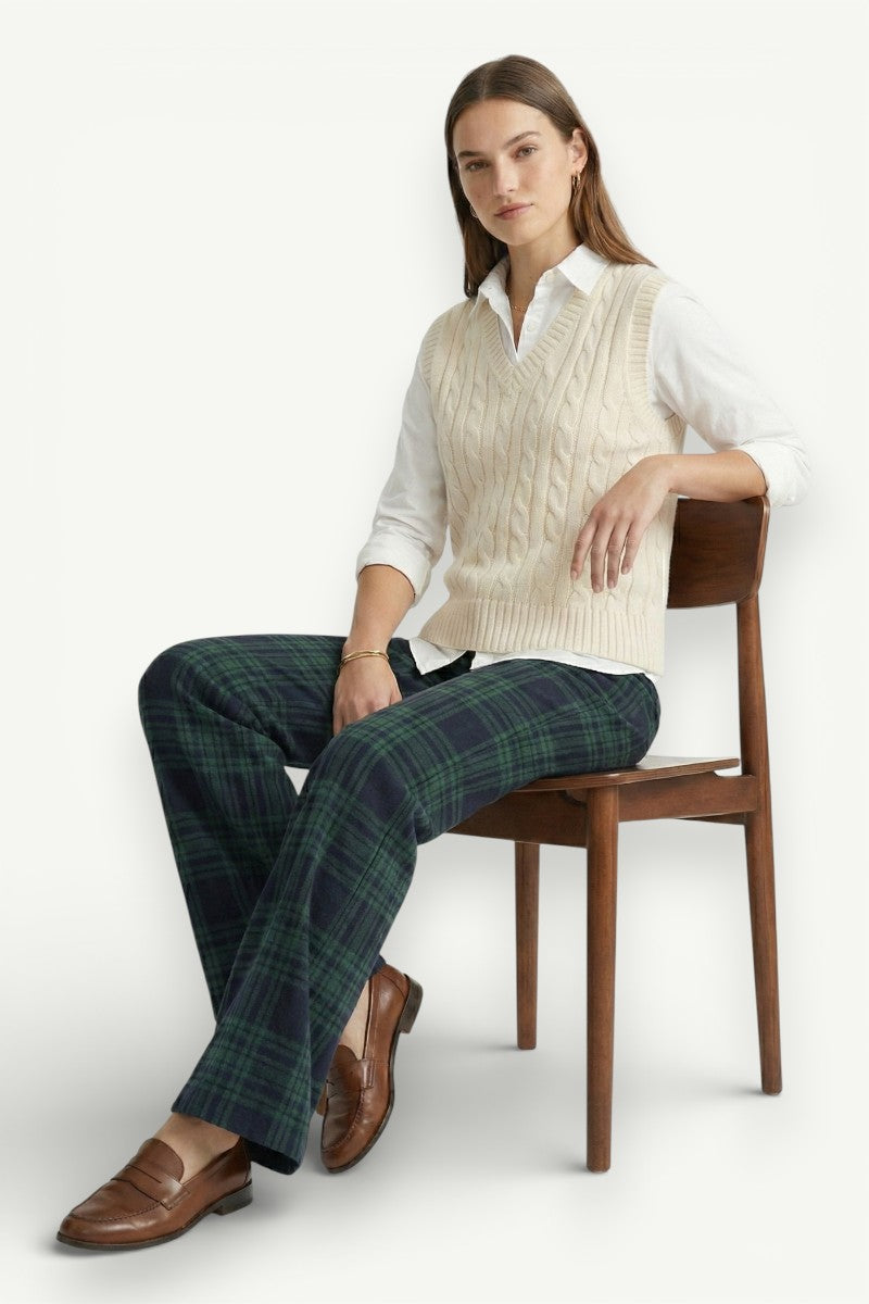 Oversized Plaid Lounge Pants