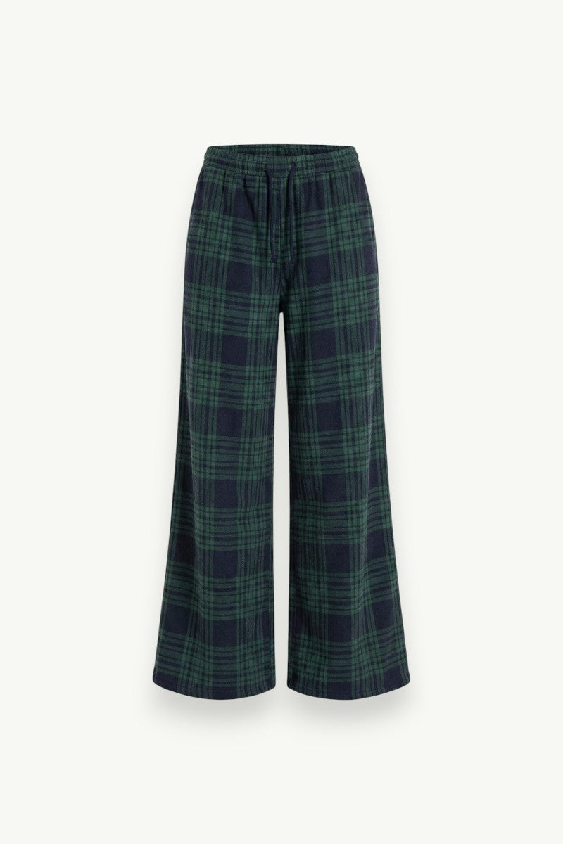 Oversized Plaid Lounge Pants