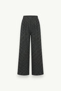Plaid Wide-Leg Pants