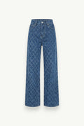 Diamond Wide-Leg Jeans