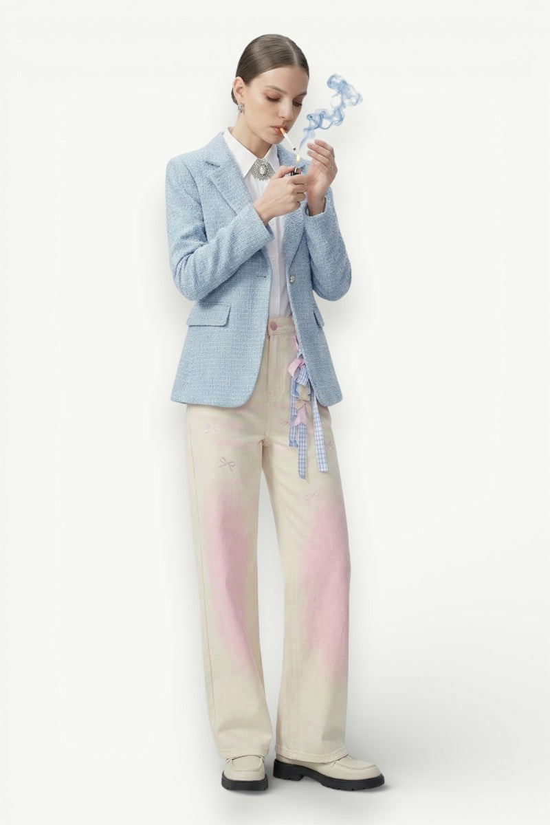 Art Print Baggy Cargo Jeans