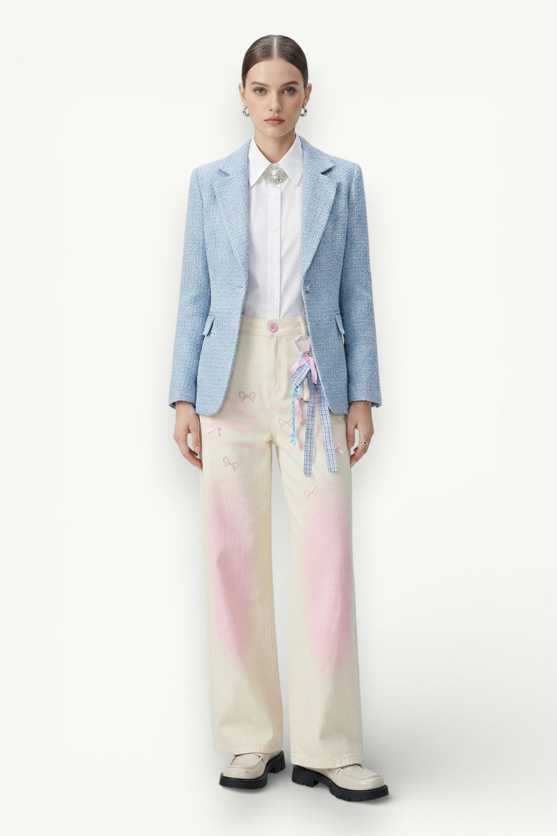 Art Print Baggy Cargo Jeans