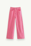 High-Waist Straight Jeans