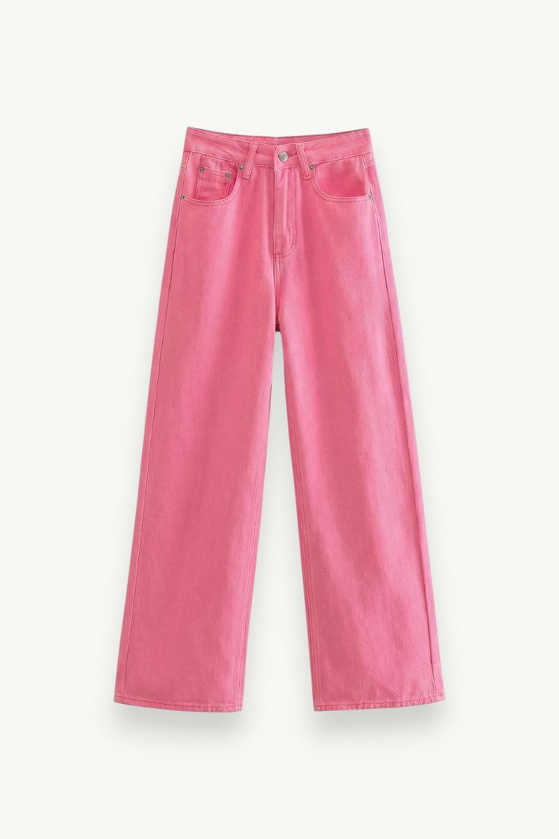High-Waist Straight Jeans