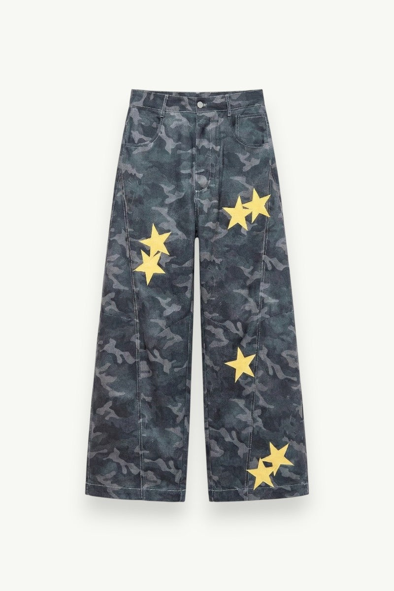 Star Patch Baggy Jeans
