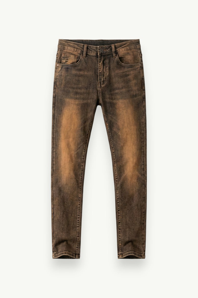 Straight-Fit Stretch Jeans