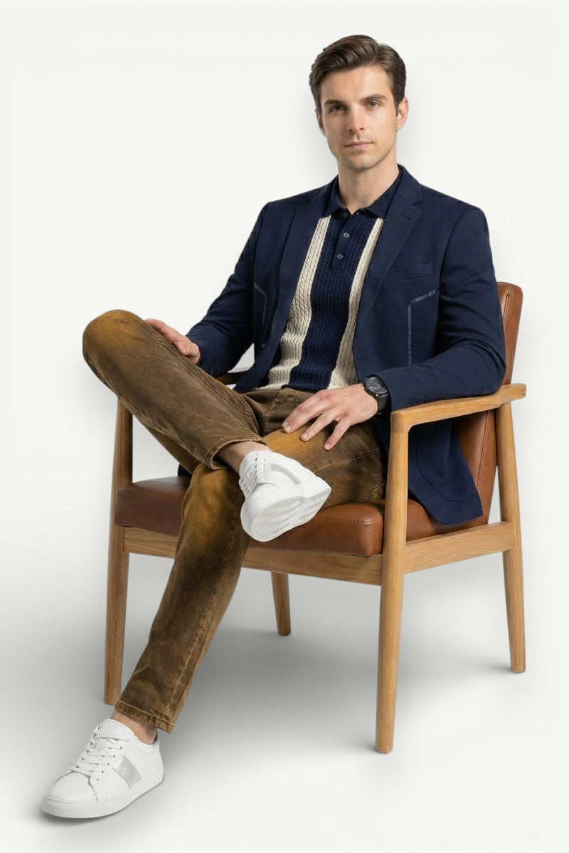 Straight-Fit Stretch Jeans