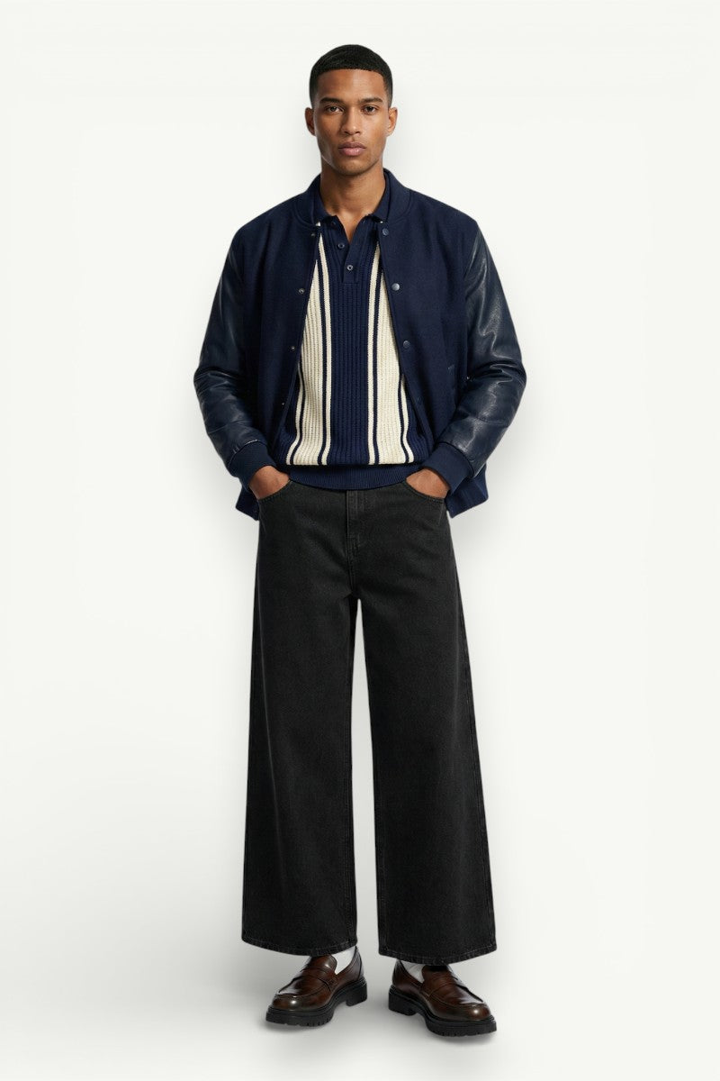 Baggy Curved-Leg Jeans