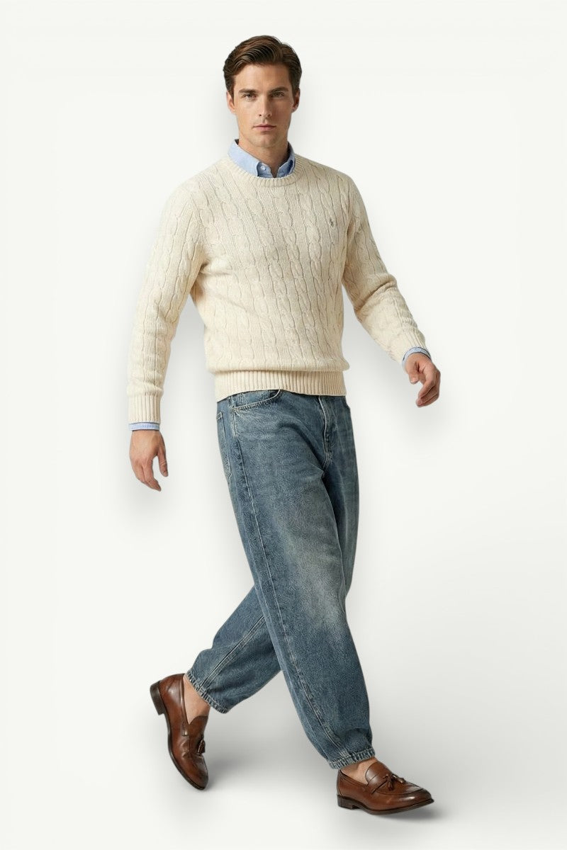 Washed  Wide-Leg Jeans
