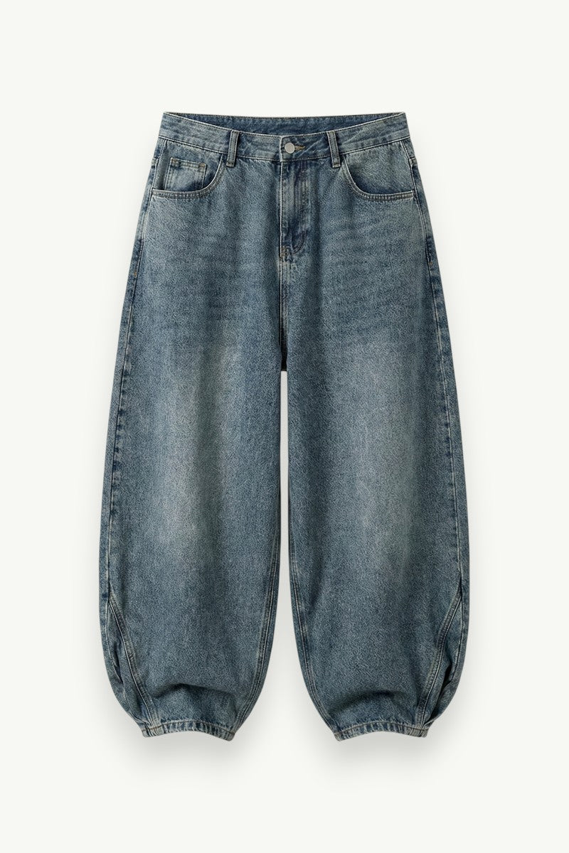 Washed  Wide-Leg Jeans