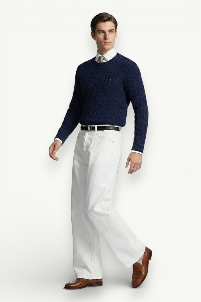 Bladecut Wide-Leg Denim