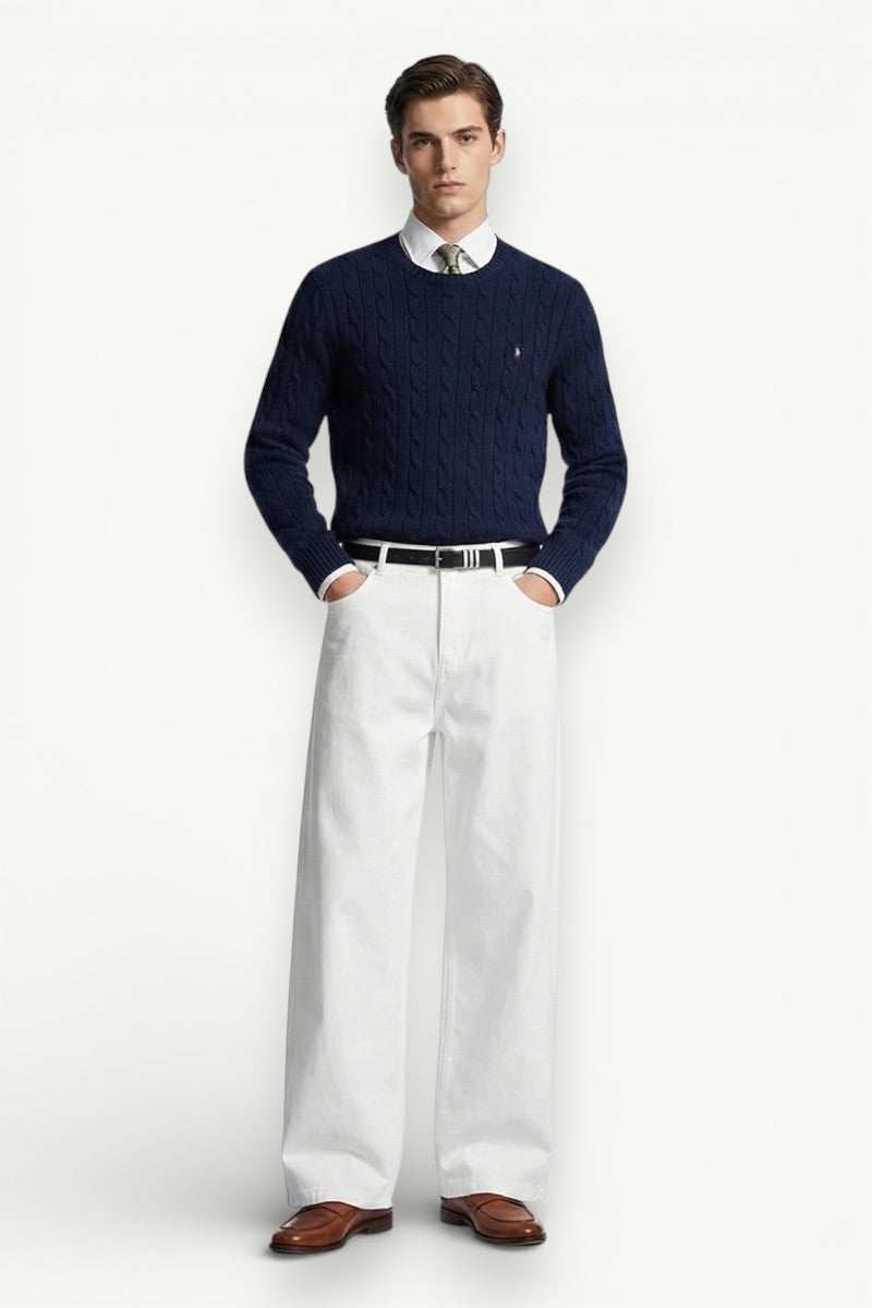 Bladecut Wide-Leg Denim