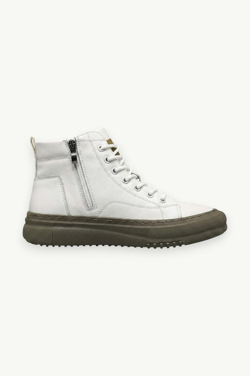 White High-Top Sneakers