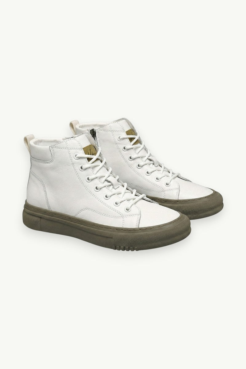 White High-Top Sneakers