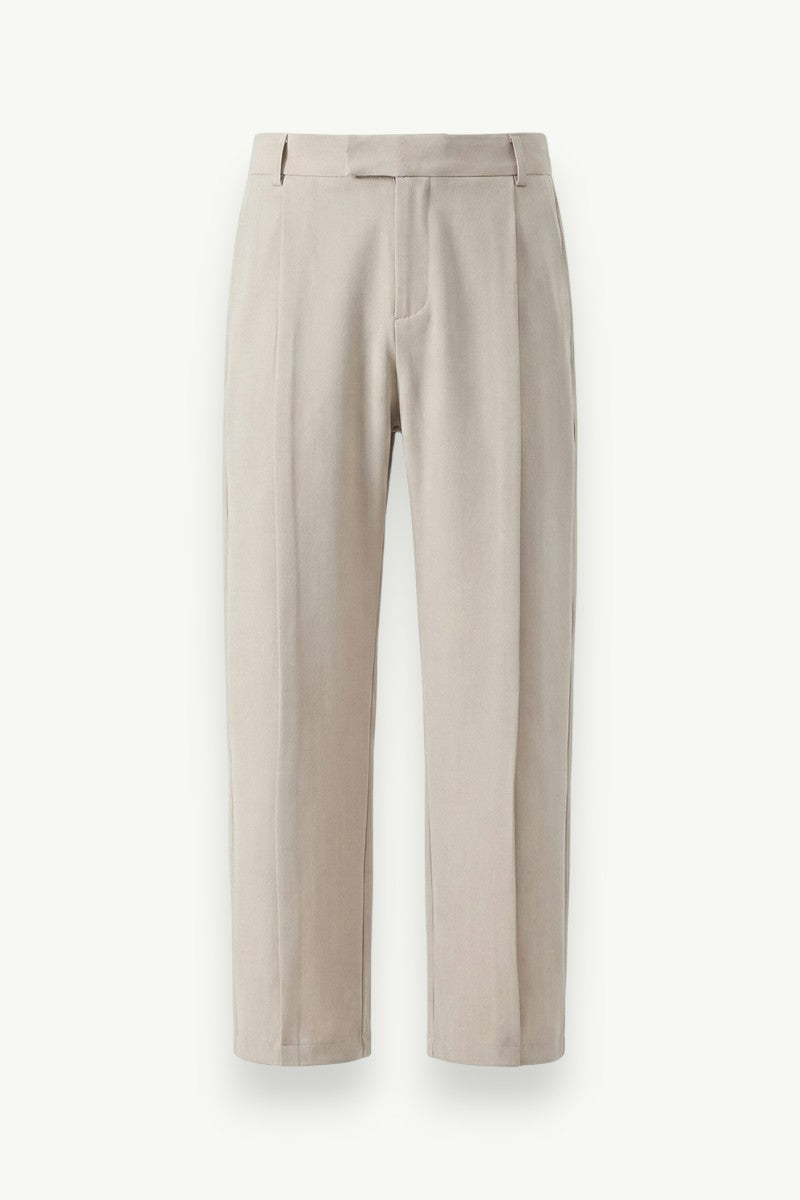 Straight-Leg Casual Trousers