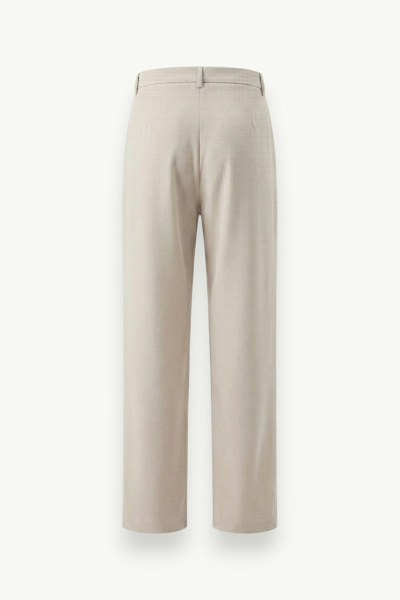 Straight-Leg Casual Trousers