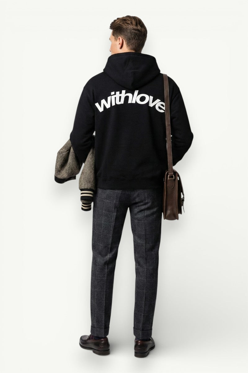 Letter Print Loose Hoodie