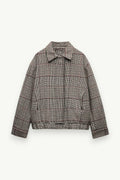 Checkered Collar Pilot Jacket